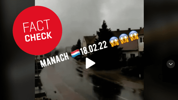 Fact-check: Une fausse vidéo de tornade au Luxembourg sur les réseaux sociaux - Featured image