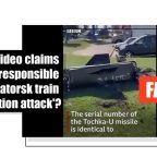 Video claiming 'Ukraine responsible for train station attack' was not produced by BBC - Featured image