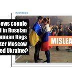 Photo of couple draped in Russian and Ukrainian flags has circulated online since 2019 - Featured image