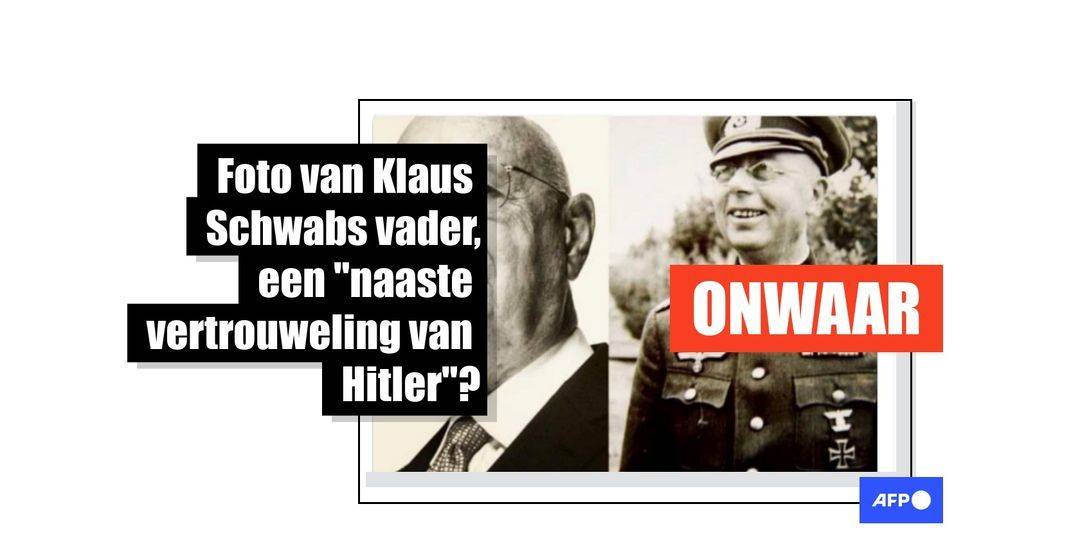De vader van Klaus Schwab was geen "naaste vertrouweling van Hitler" en is niet de man op deze foto - Featured image