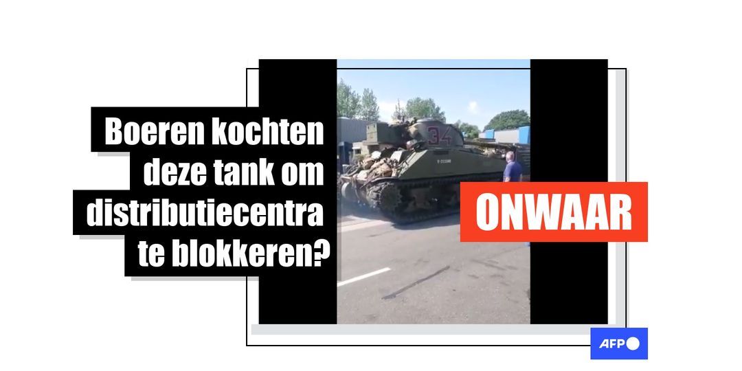 Deze tank werd niet gekocht door boeren om distributiecentra te blokkeren - Featured image