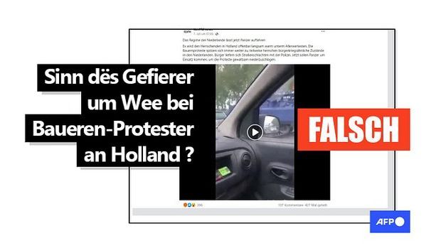 Faktencheck: Gepanzert Gefierer ginn net géint Bauereprotester an Holland vir - Featured image