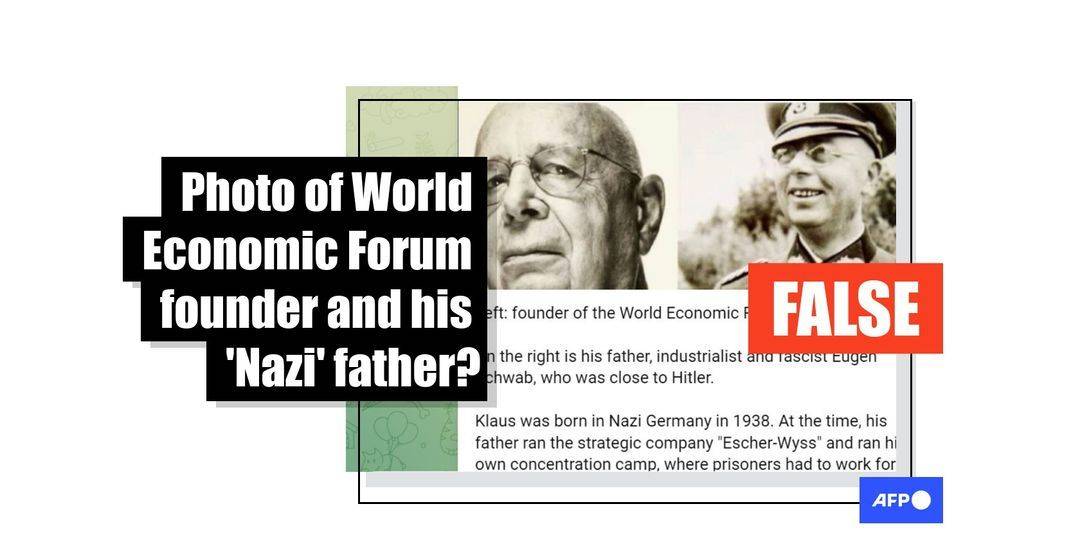 Photo of Nazi military officer falsely shared as 'World Economic Forum founder's father' - Featured image