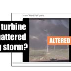 Video of exploding wind turbine is a digital creation - Featured image