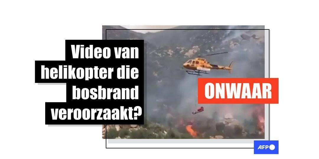 Video toont helikopteroperatie om bosbranden te beheersen – niet te veroorzaken - Featured image
