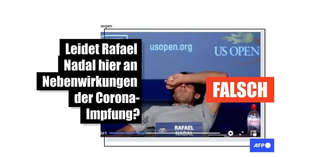 In diesem Video aus dem Jahr 2011 hat Rafael Nadal einen Krampf im Fuß, keine Impfnebenwirkung - Featured image