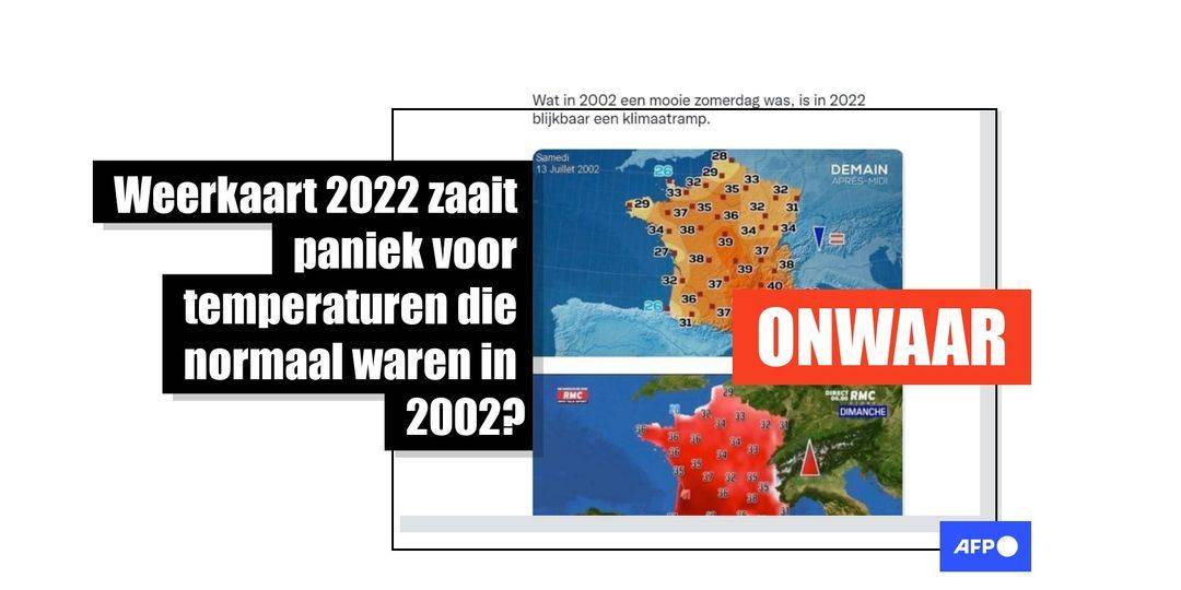 Deze weerkaarten laten niet zien dat media hittegolf in 2022 overdrijven - Featured image