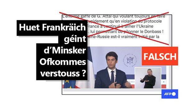 Faktencheck: Huet Frankräich géint d' "Ofkommes vu Minsk" verstouss? - Featured image