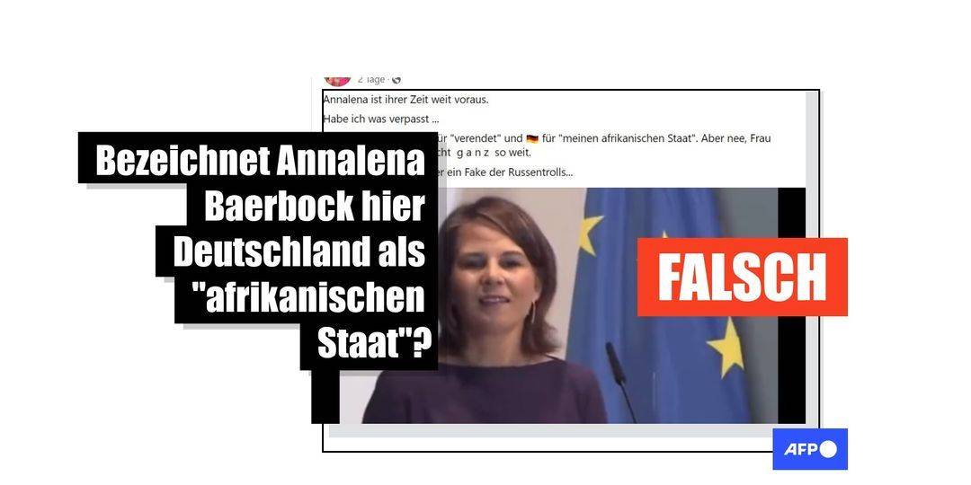 Annalena Baerbock bezeichnet Deutschland in dieser Rede nicht als "afrikanischen Staat" - Featured image