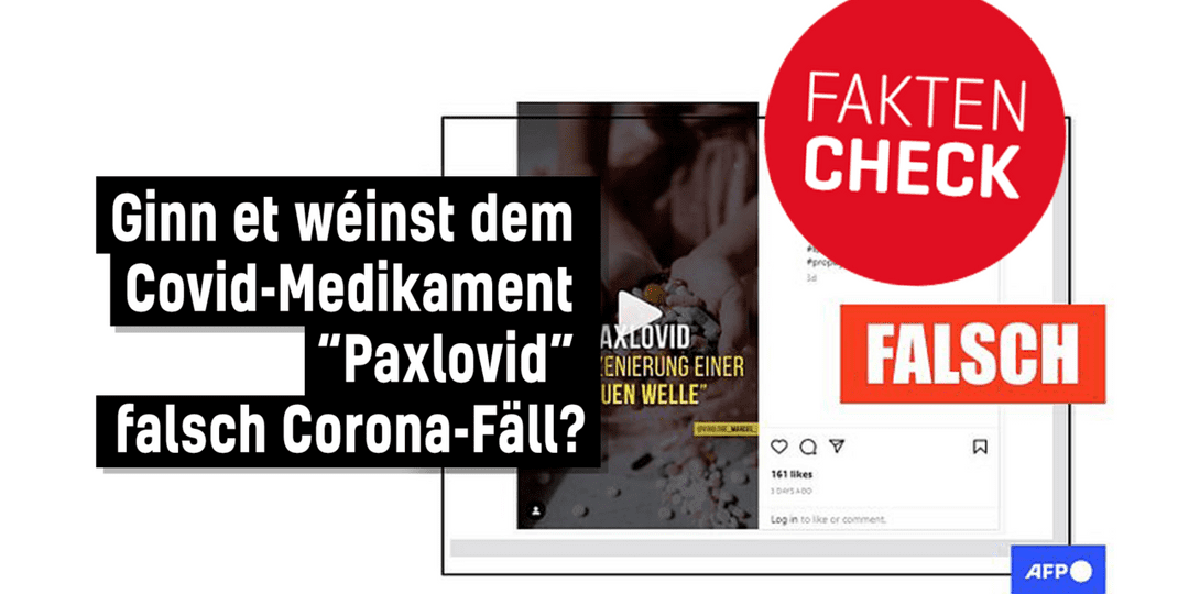 Faktencheck: Corona-Medikament Paxlovid beaflosst Corona-Fallzuelen net - Featured image