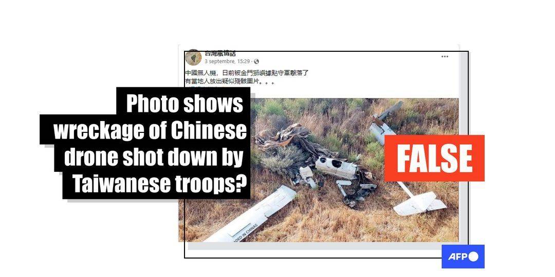 Photo of Armenian drone wreckage shared in posts about Chinese drone 'shot down' by Taiwan - Featured image