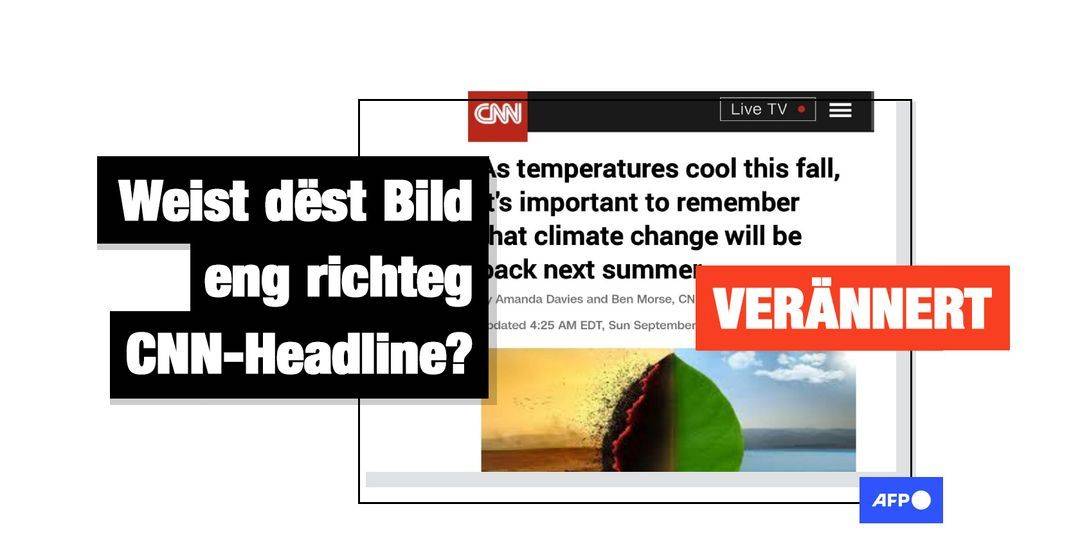 Faktencheck: Falsch CNN-Story iwwer Klimawandel am Ëmlaf - Featured image