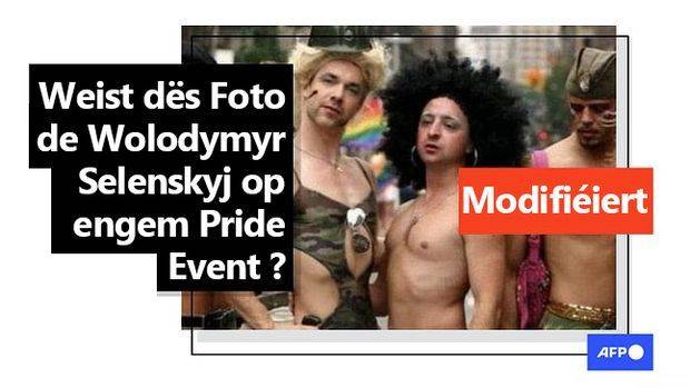 Faktencheck: Manipuléiert Foto weist Wolodymyr Selenskyj op LGBTQ-Event - Featured image