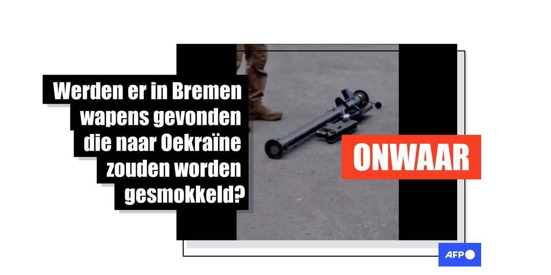 Deze video bewijst niet dat wapens bestemd voor Oekraïne in Bremen, Duitsland werden gevonden - Featured image