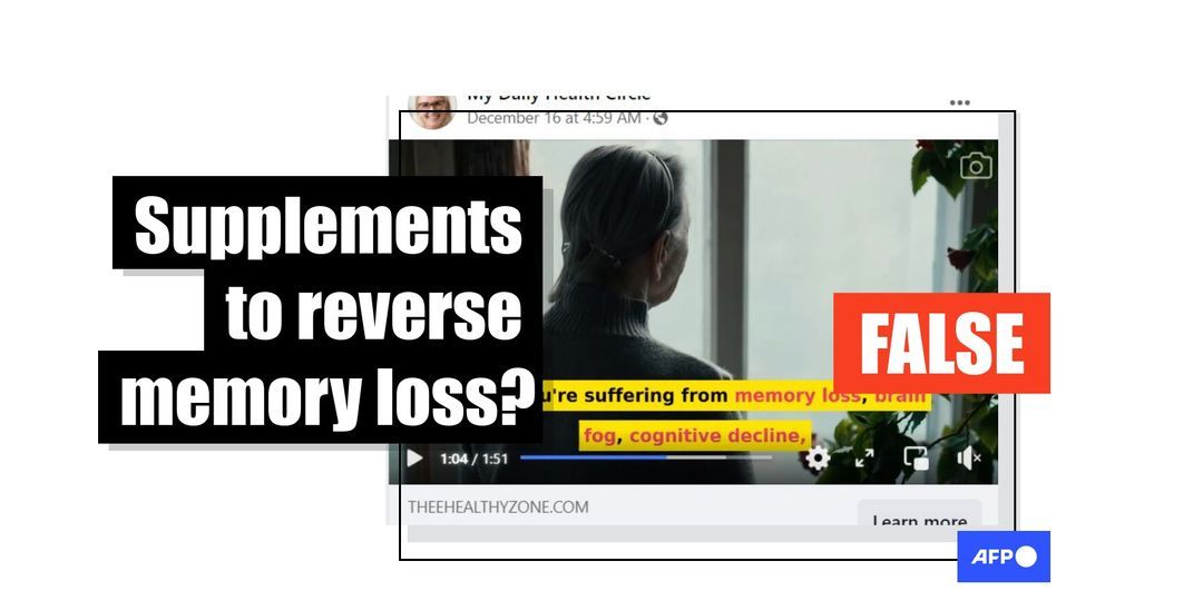 Posts falsely claim supplements can reverse memory loss - Featured image