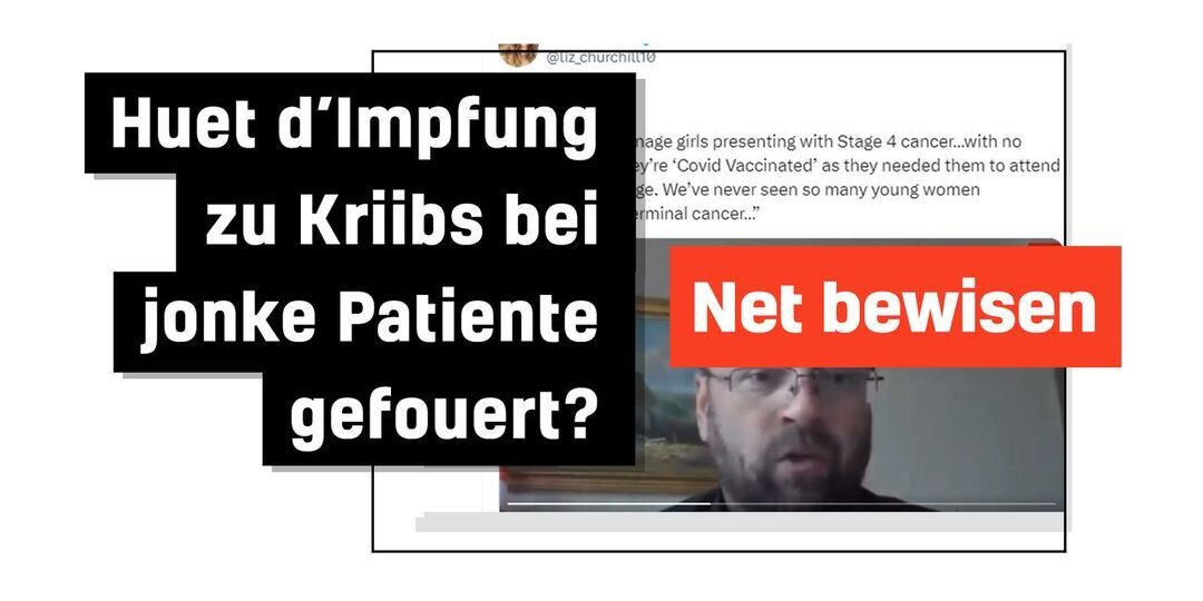 Faktencheck: Covid-Impfstoffer léise kee Broschtkriibs am Fréistadium aus - Featured image