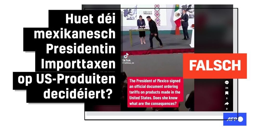 Faktencheck: Mexiko huet keng Douanestaxen op US-Wuere virum Amtsuntrëtt vum Trump verhaangen - Featured image