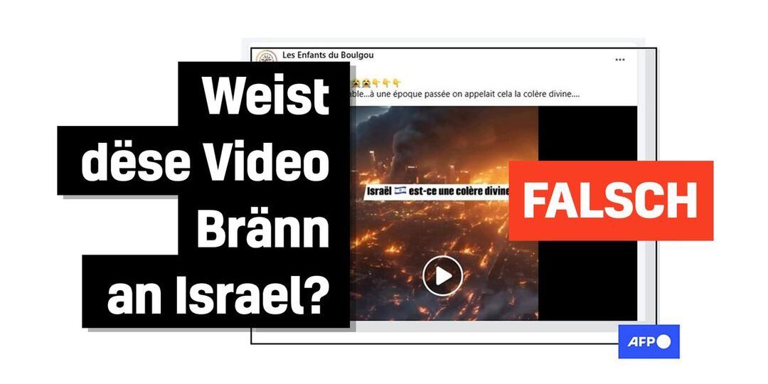Faktencheck: Video vu Bränn an Israel gouf mat KI generéiert - Featured image