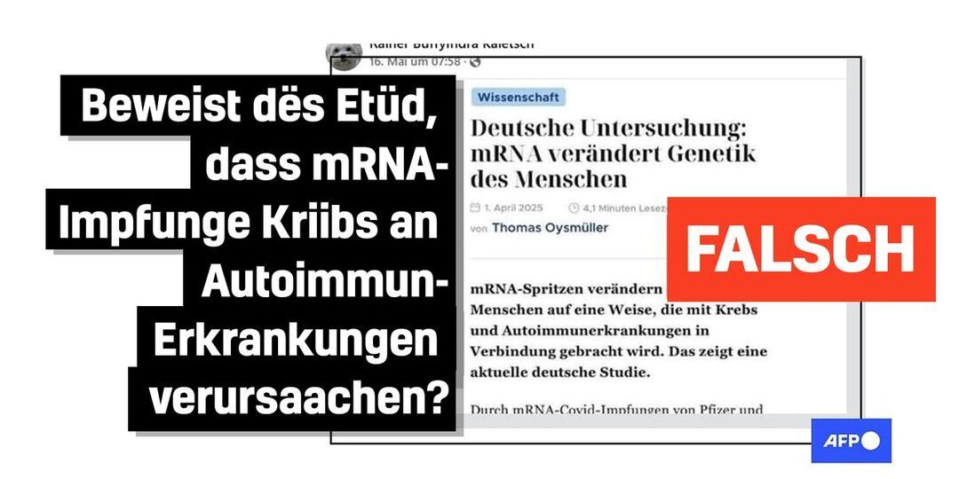 Faktencheck: Keen Zesummenhang tëscht Kriibs an Autoimmunkrankheeten duerch mRNA-Vaccinen - Featured image