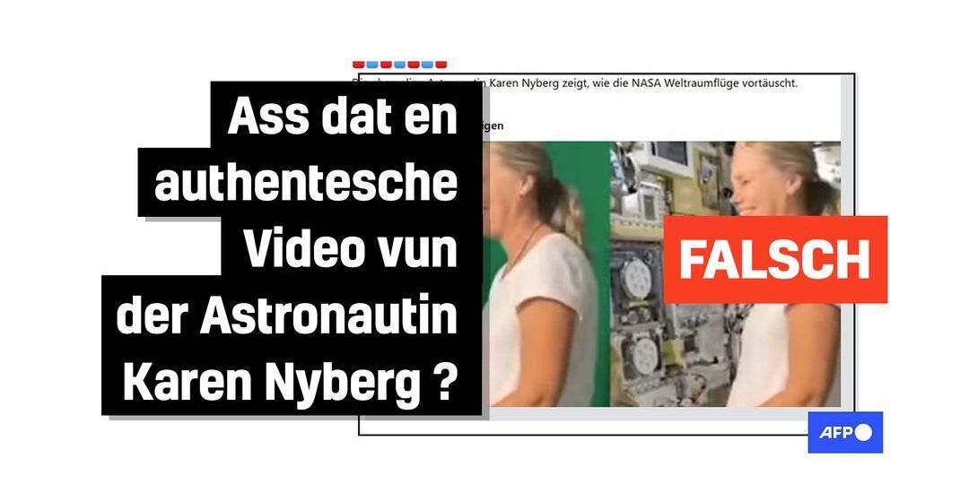 Faktencheck: Dëse Video beweist net, dass NASA-Flich an de Weltraum mat Greenscreen gemaach goufen - Featured image