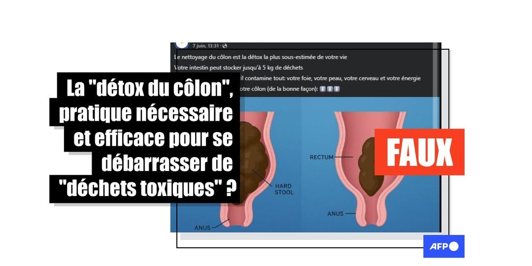 Attention aux publications vantant des "détox" ou hydrothérapies du côlon - Featured image
