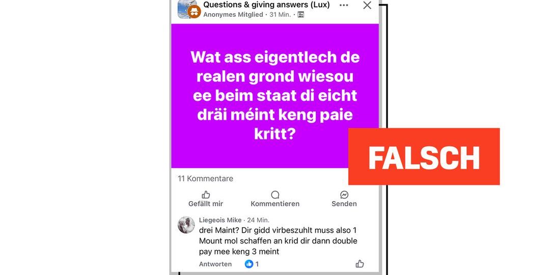 RTL-Faktencheck: Muss ee beim Staat dräi Méint waarden, bis ee seng éischt Pai kritt? - Featured image