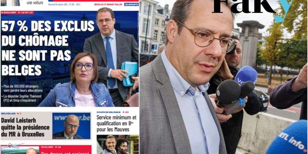 "57% des exclus du chômage ne sont pas Belges" : le chiffre est faux, c'est 19% - Featured image