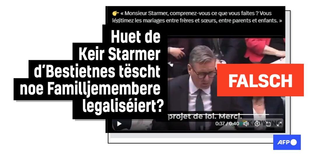 Faktencheck: Brittesche Premier huet Bestietnes tëscht noe Familljememberen net legaliséiert - Featured image