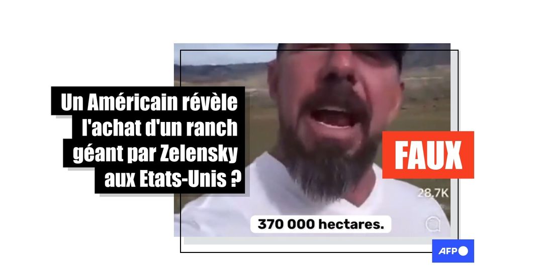 Non, Volodymyr Zelensky n'a pas acheté un ranch de 370.000 hectares aux Etats-Unis - Featured image