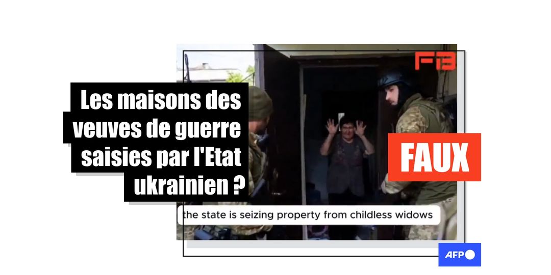 En Ukraine, les veuves de guerre expropriées au profit de l'Etat ? C'est de la désinformation - Featured image